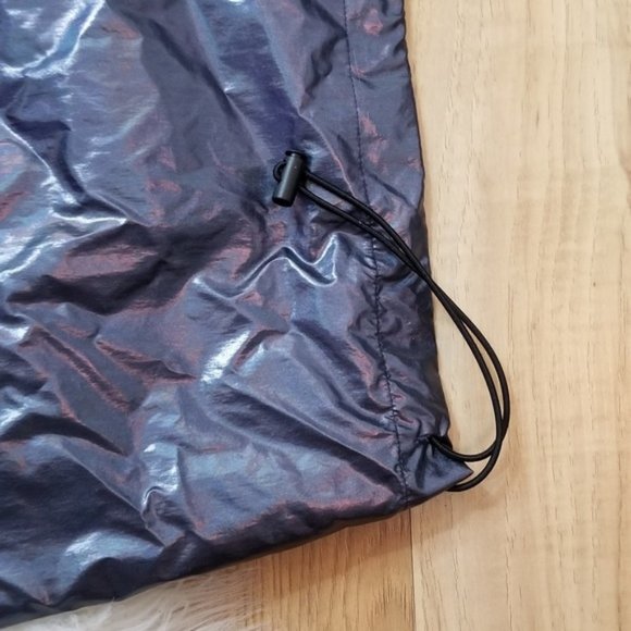 đź’ŽVictoria's Secret PINK Dark Blue Metallic Anorak - Picture 4 of 6